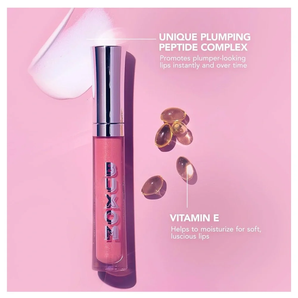 Buxom Diamond Lips Plumping Lip Gloss Clair Pink Golden Shimmer New in Box
